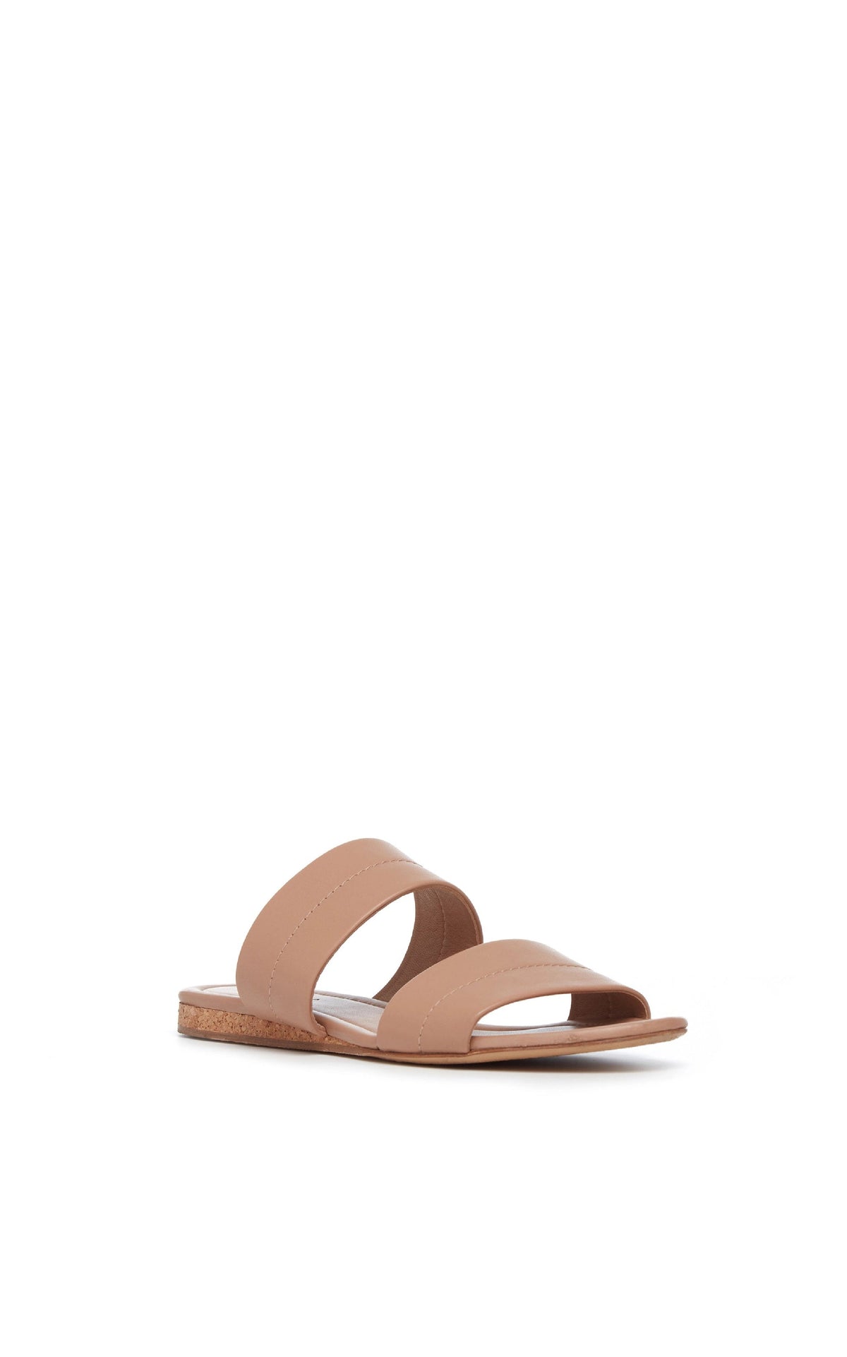 Lora Sandal en camel foncé lamb cuir