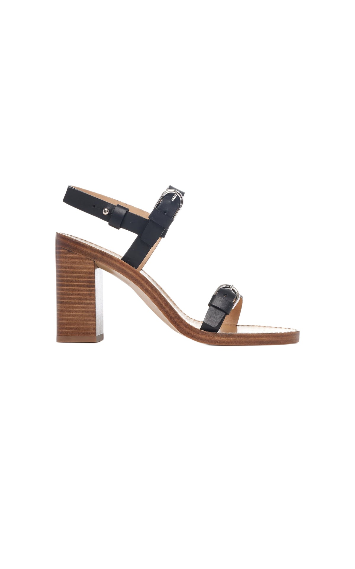 Black / Sandales Miraya 90 en cuir - Black