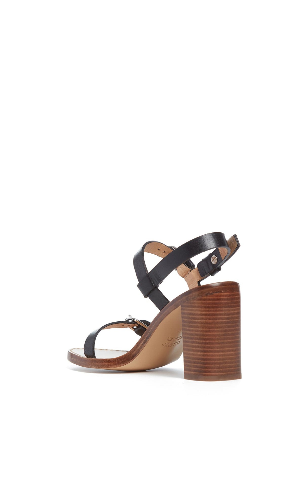 Miraya Heel en noir vacchetta