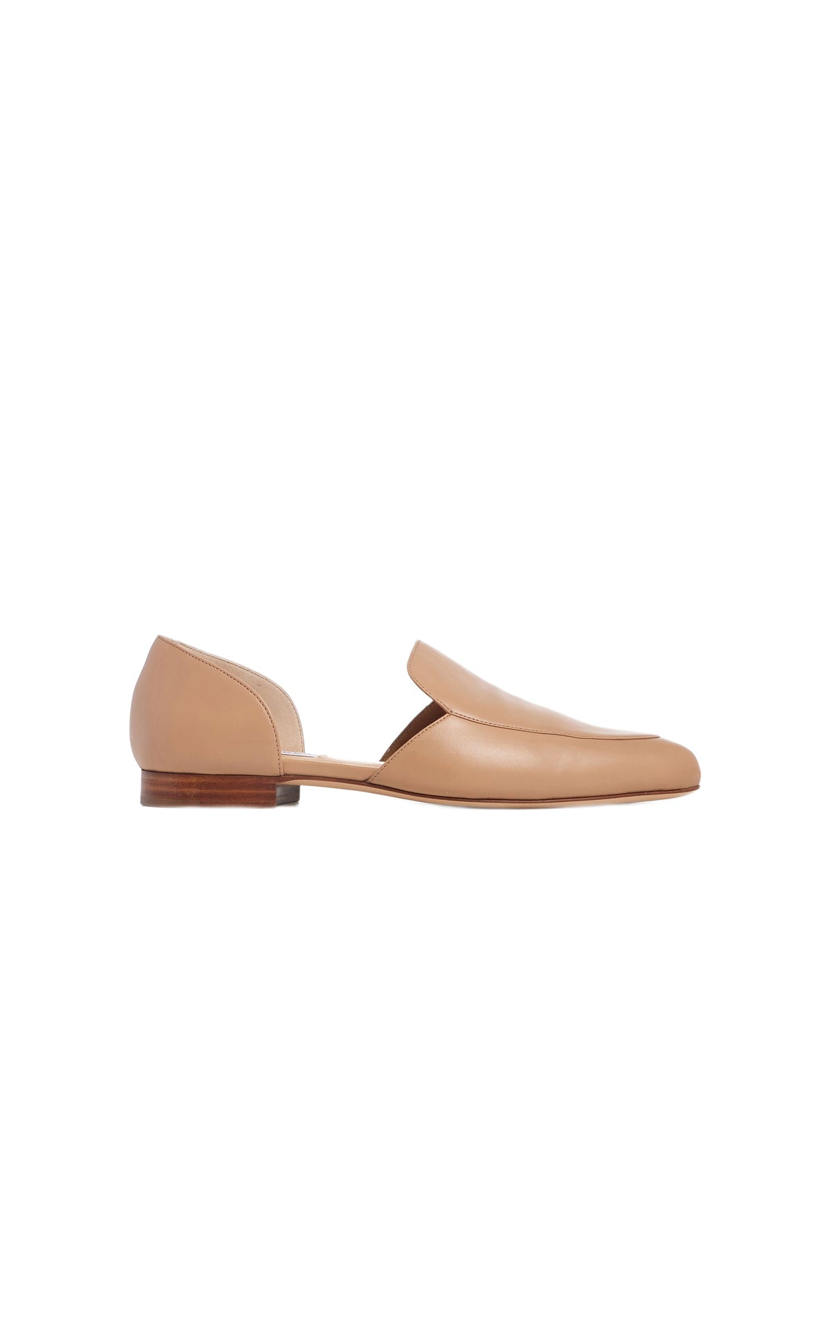 Dark Camel / Ballerines plates Jax en cuir - Dark Camel