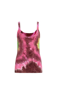 Graham cashmere tank top - Tie Dye