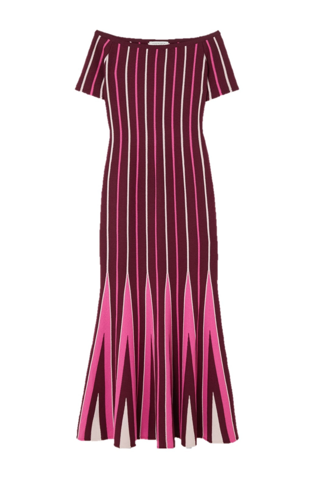 Windsor Wine Multi / Robe rayée Medea en laine - Windsor Wine Multi