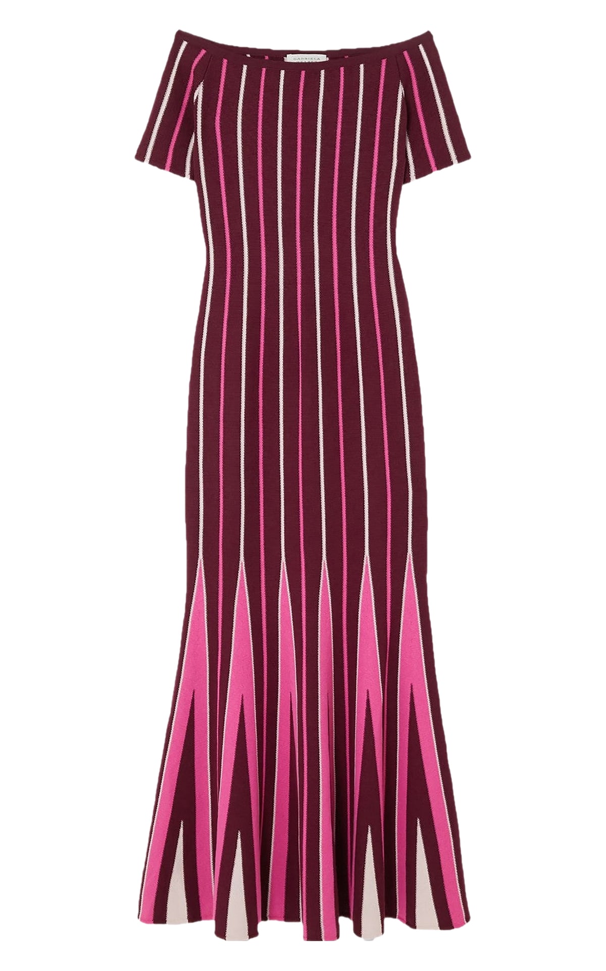 Windsor Wine Multi / Robe rayée Medea en laine - Windsor Wine Multi