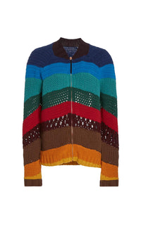 Multicolor Wool and Cashmere Vettel Jacket - Multi