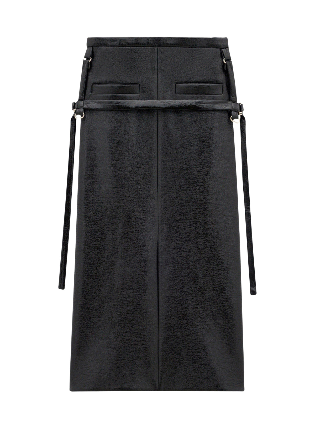 Jupe One Strap en vinyle - Black