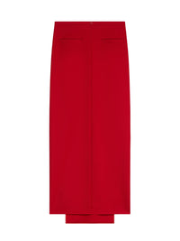 4pcs NEW / JUPE LONGUE HERITAGE EN LAINE - Ruby