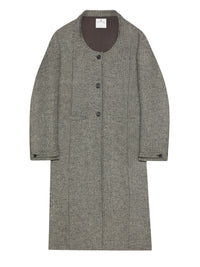 25pcs RELIQUAT 790€ / Manteau cocoon en laine caviar - Black & White