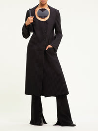 23pcs NEW / MANTEAU TAILLEUR PINSTRIPES  - Black & White