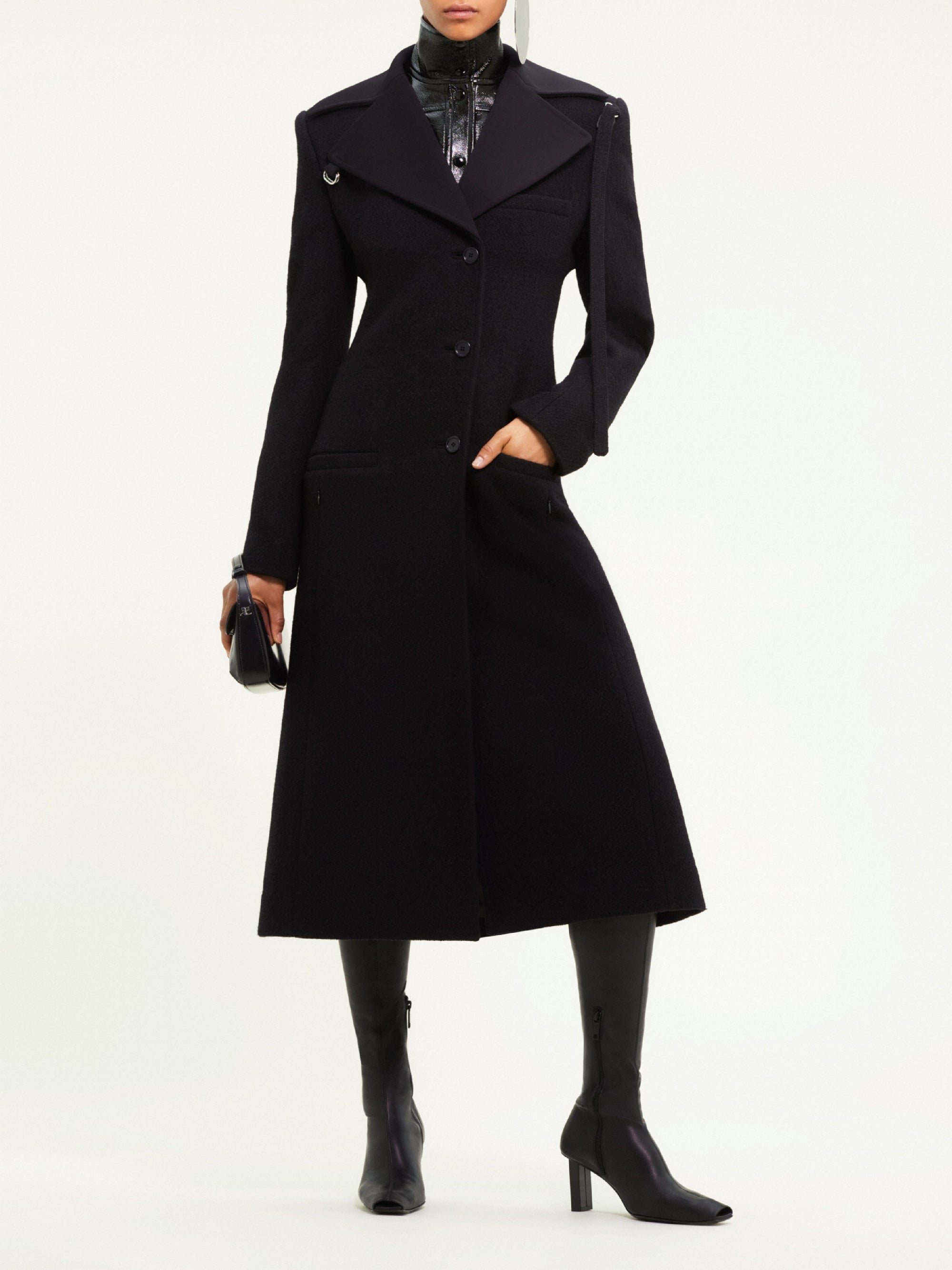 17pcs NEW / MANTEAU LONG HERITAGE - Black