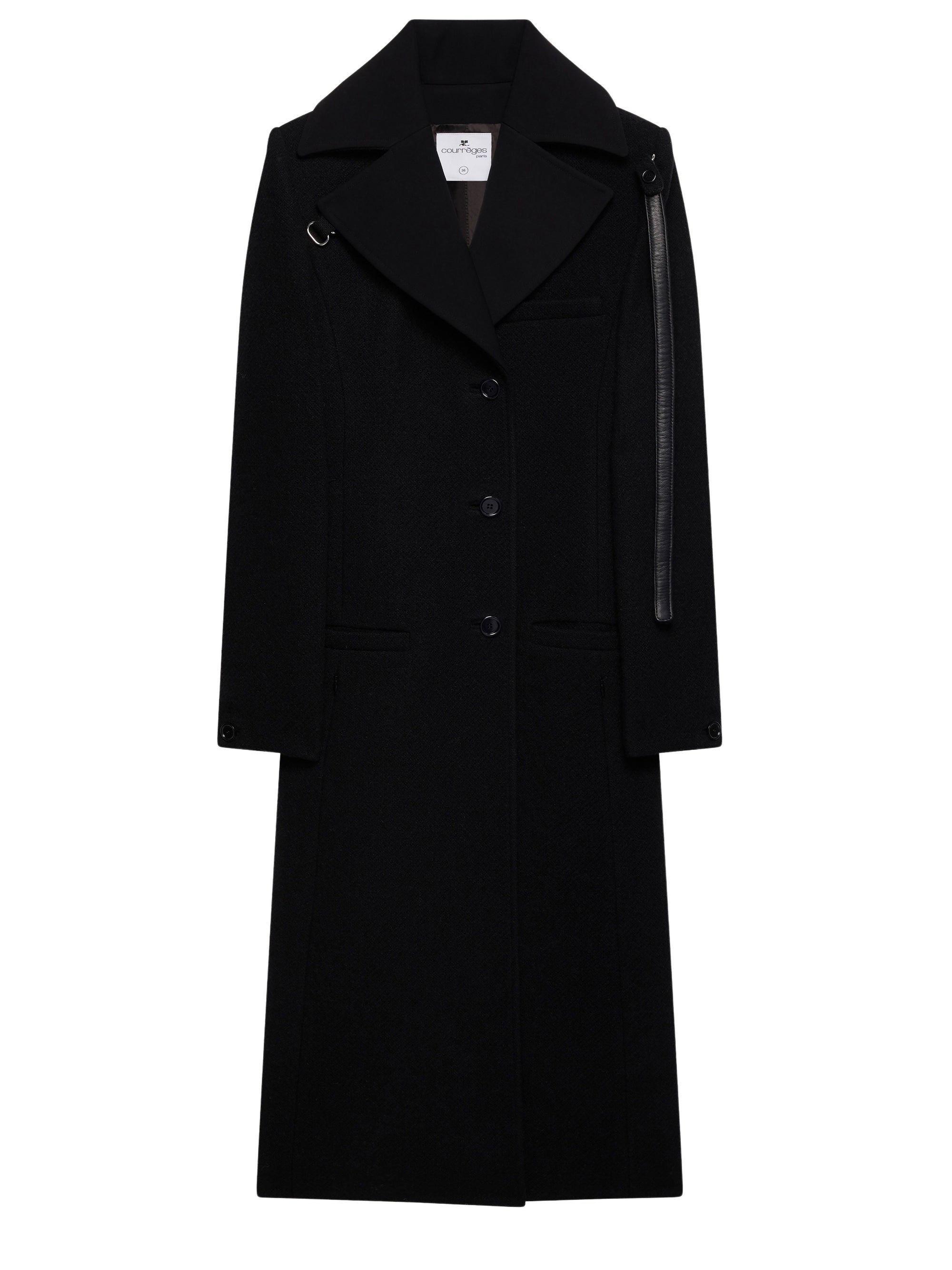17pcs NEW / MANTEAU LONG HERITAGE - Black