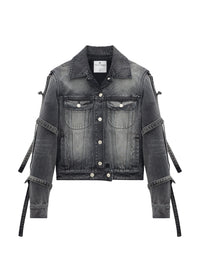 PRIX MARQUE : 150 / MULTI-STRAPS STONE DENIM