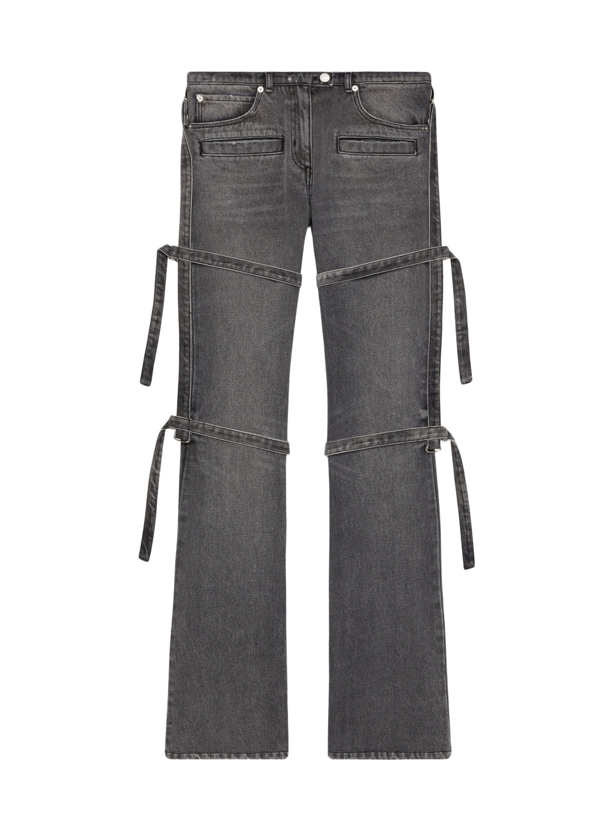 PRIX MARQUE : 120 / PANTALON MULTI SANGLES DENIM