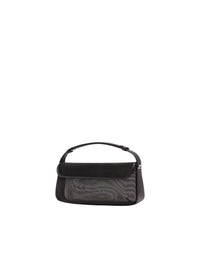 Sac porté épaule à rabat incurvé - Black