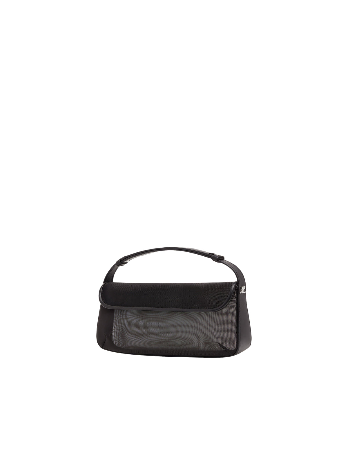 Sac porté épaule à rabat incurvé - Black