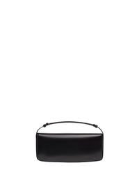 3pcs NEW / SLEEK LEATHER BAGUETTE BAG - Black