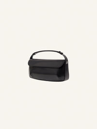 3pcs NEW / SLEEK LEATHER BAGUETTE BAG - Black