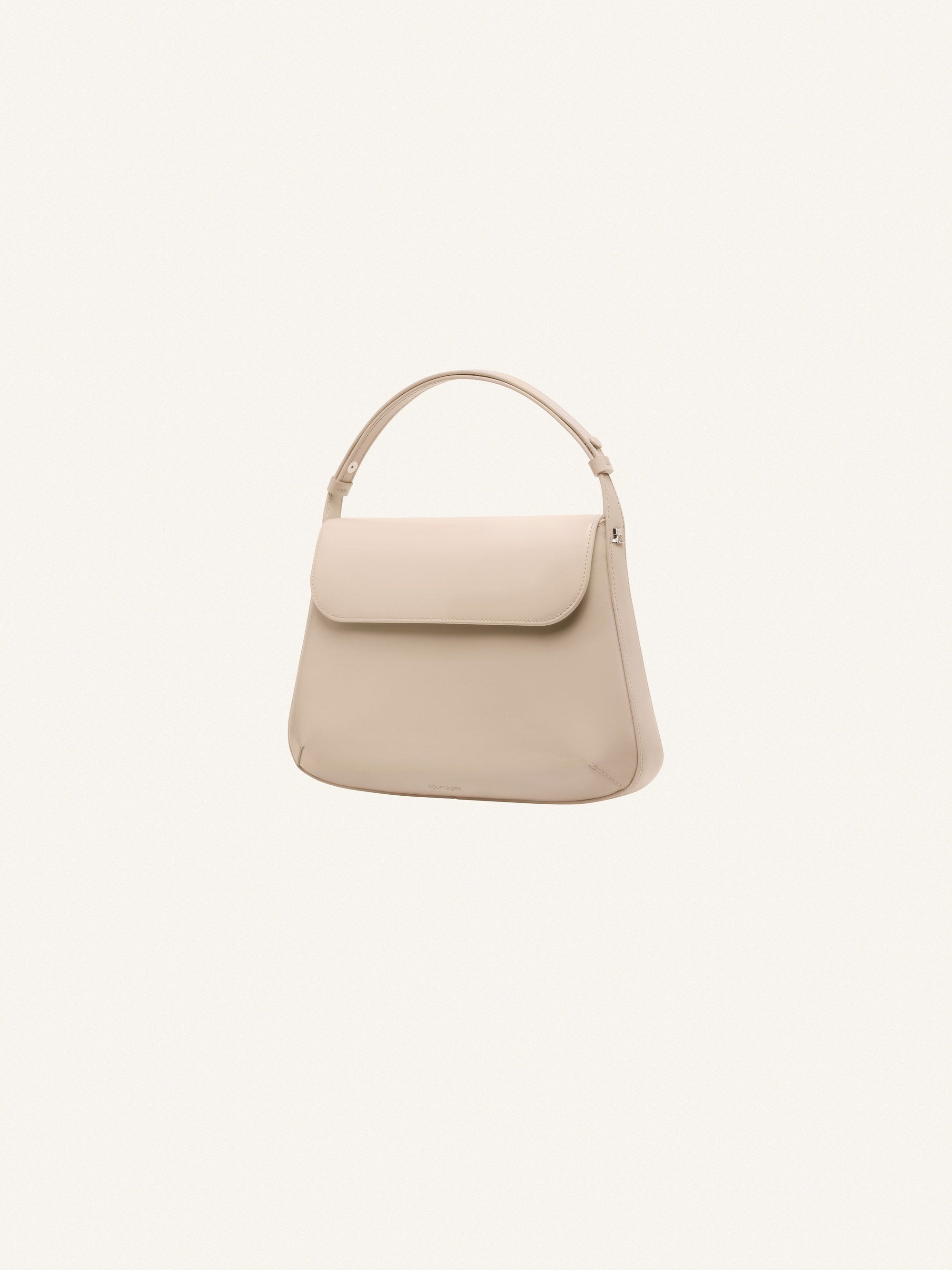 2pcs NEW / MEDIUM SLEEK LEATHER BAG - Oatmeal