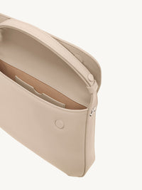 2pcs NEW / MEDIUM SLEEK LEATHER BAG - Oatmeal