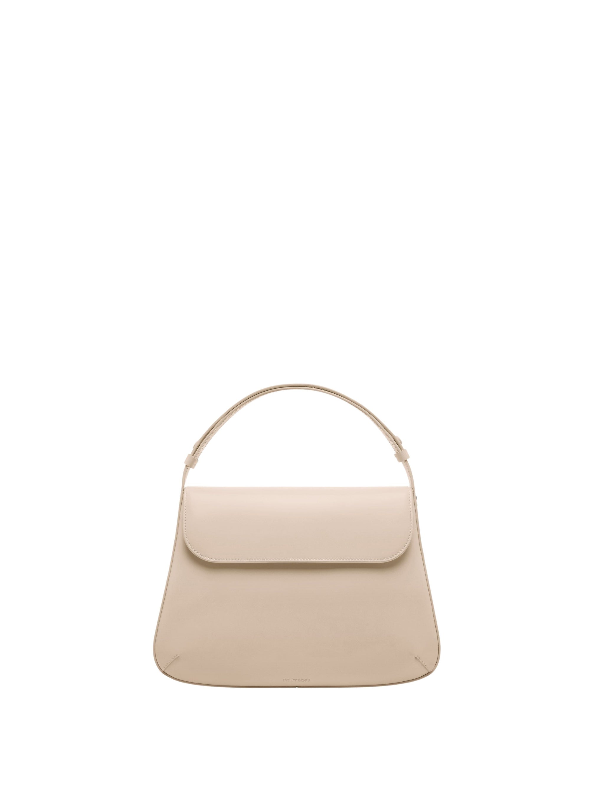 2pcs NEW / MEDIUM SLEEK LEATHER BAG - Oatmeal