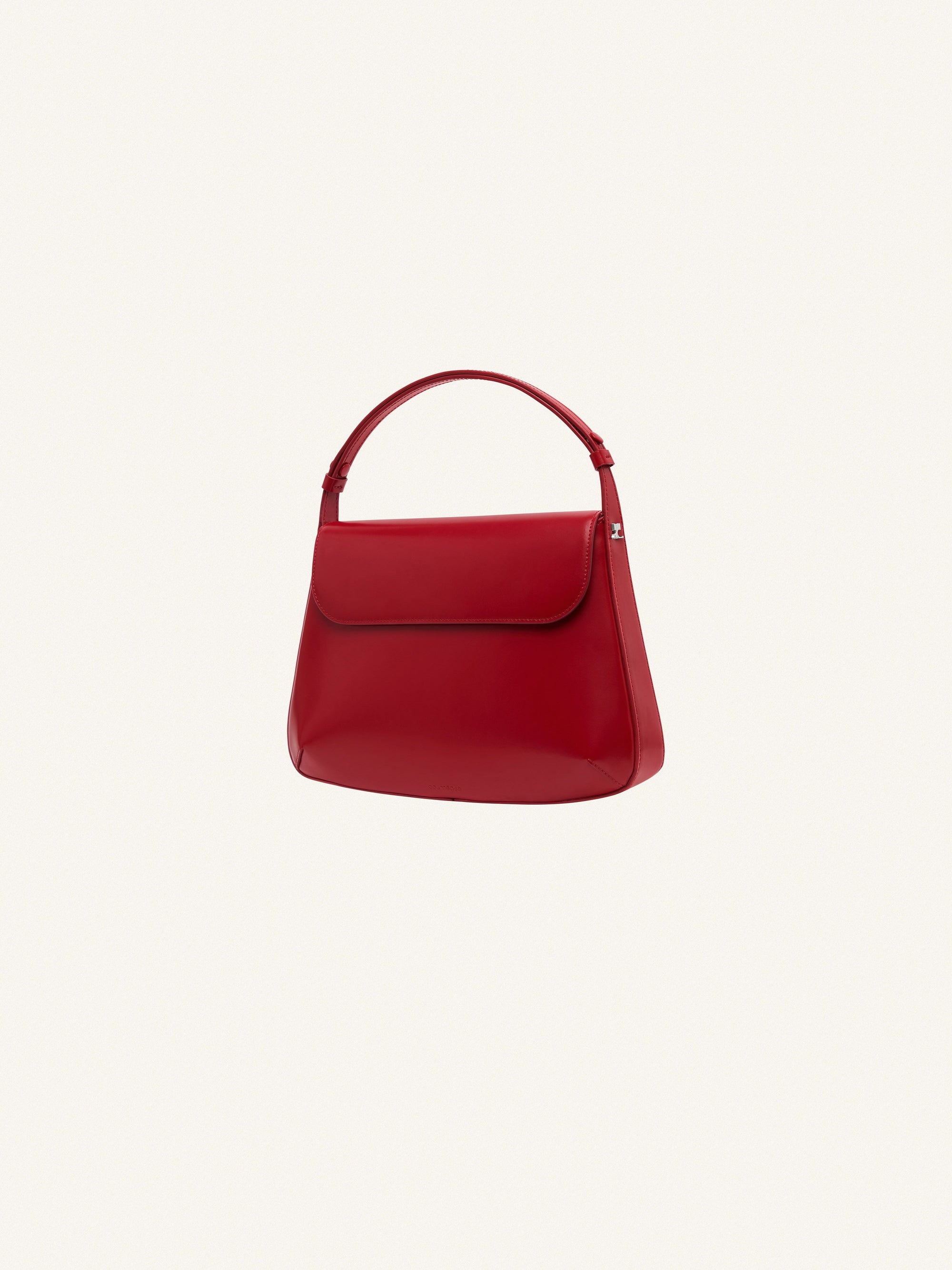 3pcs NEW / MEDIUM SLEEK LEATHER BAG - Groseille foncé