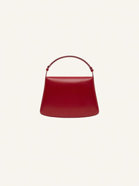 3pcs NEW / MEDIUM SLEEK LEATHER BAG - Groseille foncé