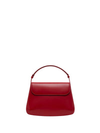 3pcs NEW / MEDIUM SLEEK LEATHER BAG - Groseille foncé