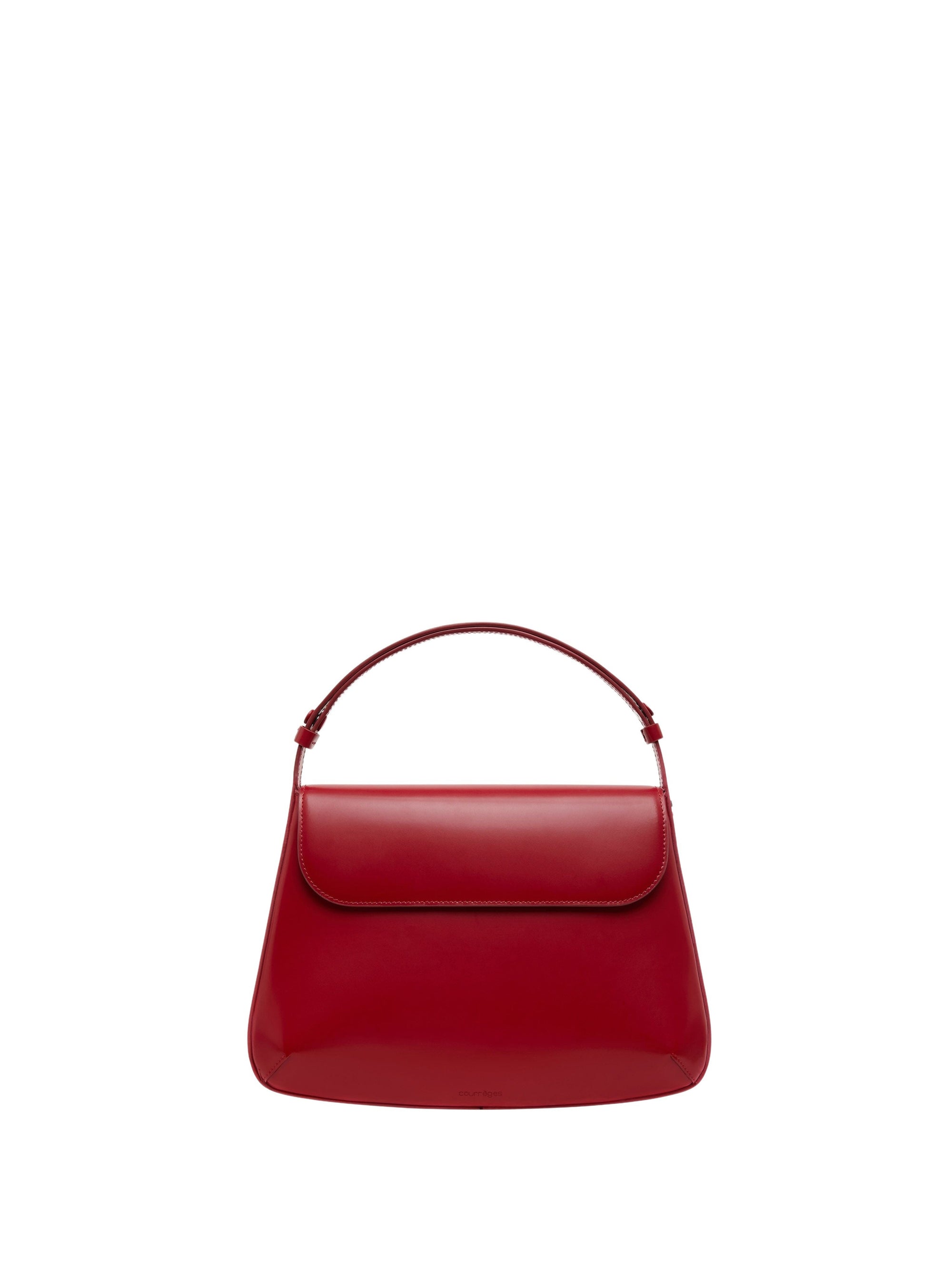 3pcs NEW / MEDIUM SLEEK LEATHER BAG - Groseille foncé