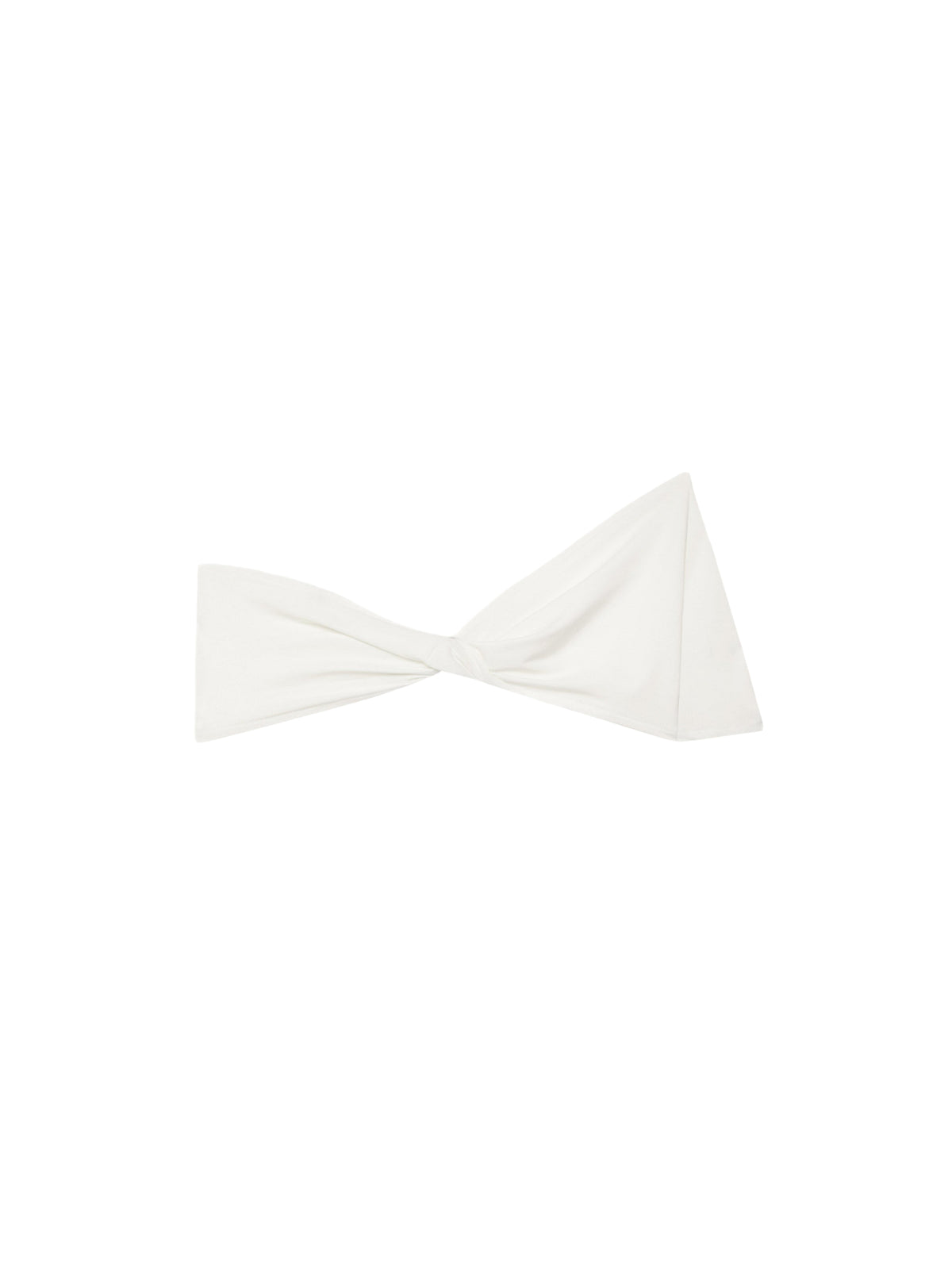 Asymmetrical draped bra - Heritage White