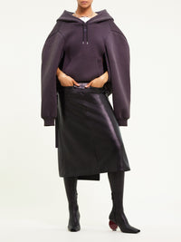 19pcs RELIQUAT 250€ / Hoodie polaire bonded cocoon - Stonewashed grey