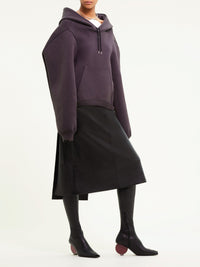 19pcs RELIQUAT 250€ / Hoodie polaire bonded cocoon - Stonewashed grey