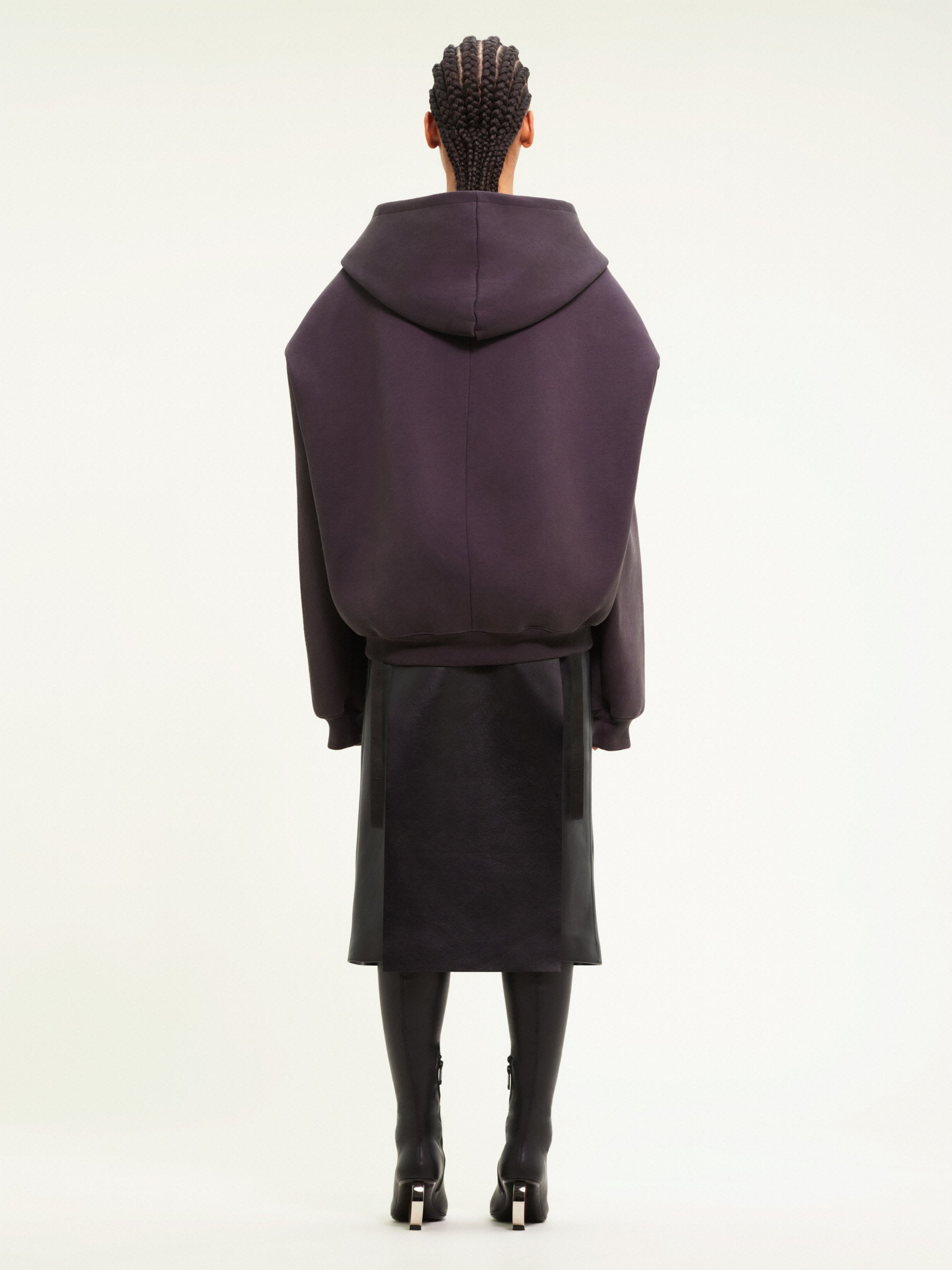 19pcs RELIQUAT 250€ / Hoodie polaire bonded cocoon - Stonewashed grey