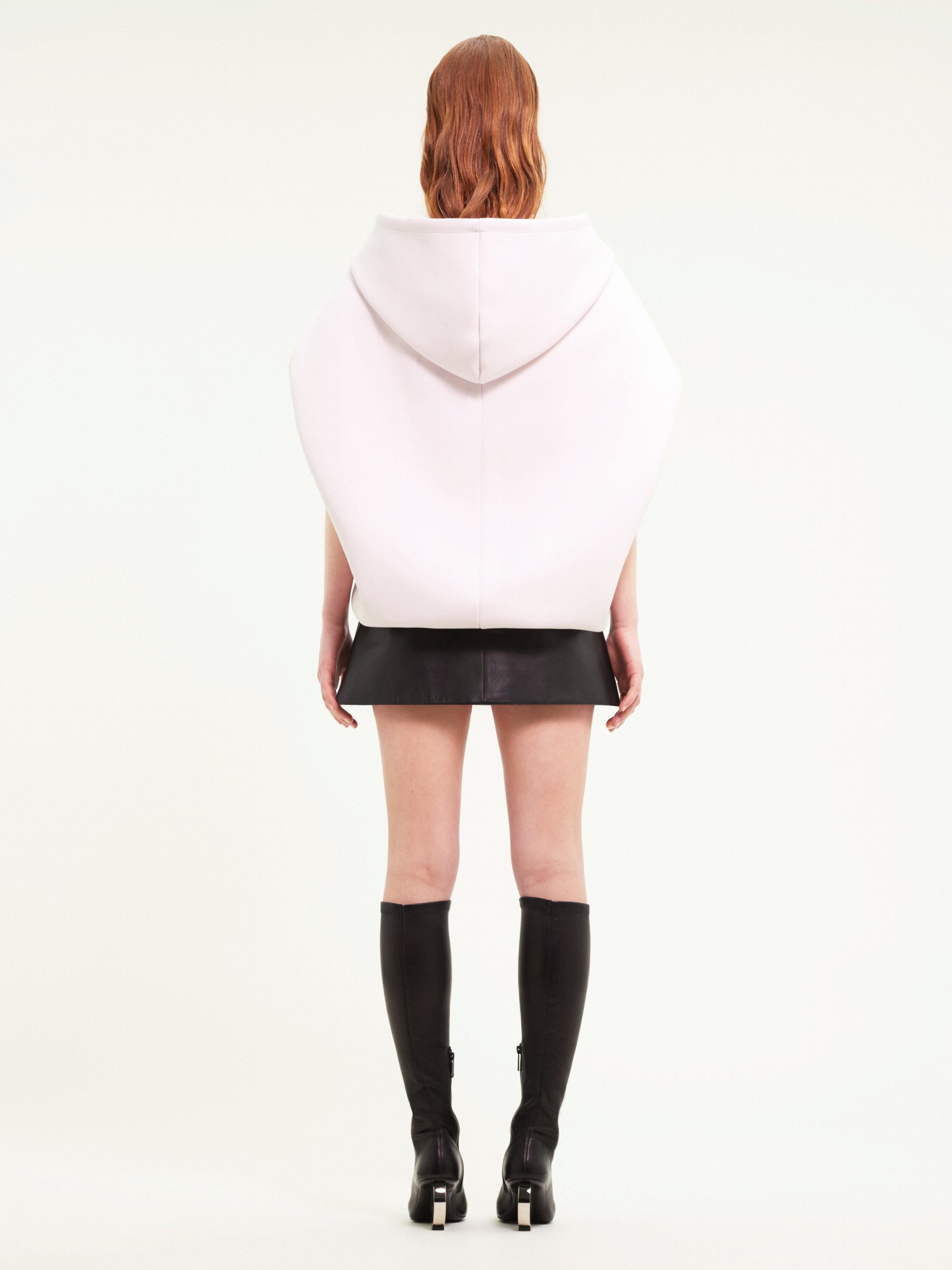 14pcs RELIQUAT 190€ / Hoodie space sans manches en laine - Powder pink