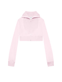 Veste courte jogging maxi côtelé - Powder Pink