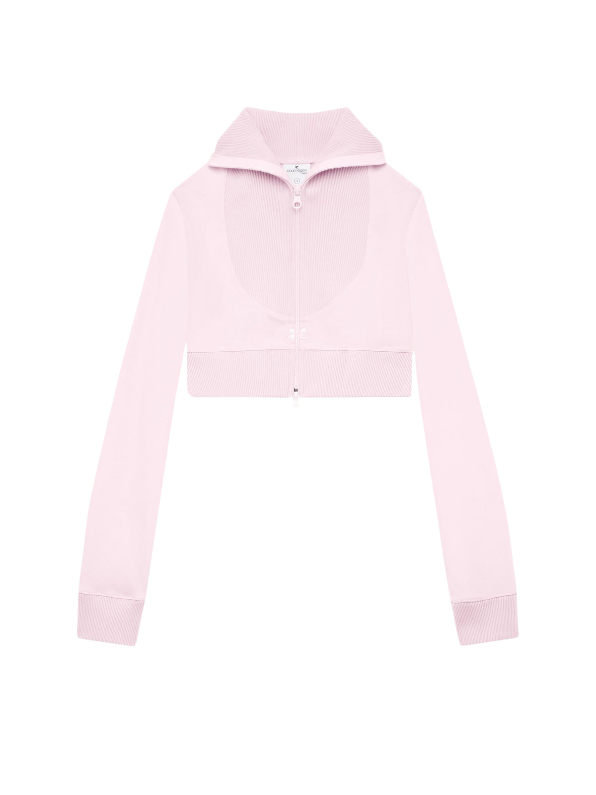 Veste courte jogging maxi côtelé - Powder Pink