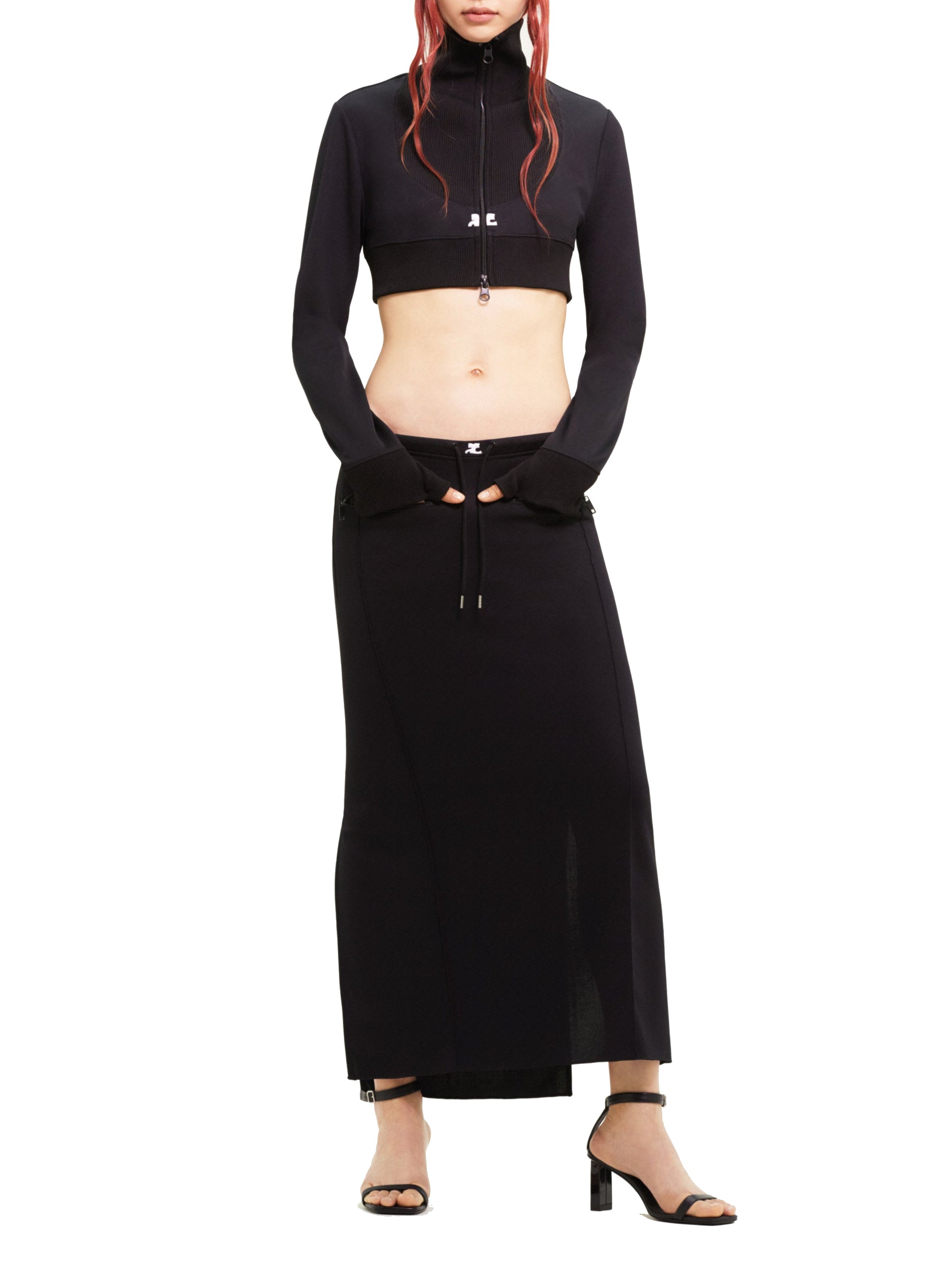 12pcs RELIQUAT 150€ / Veste survêtement maxi côtelé - Black