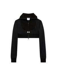 12pcs RELIQUAT 150€ / Veste survêtement maxi côtelé - Black