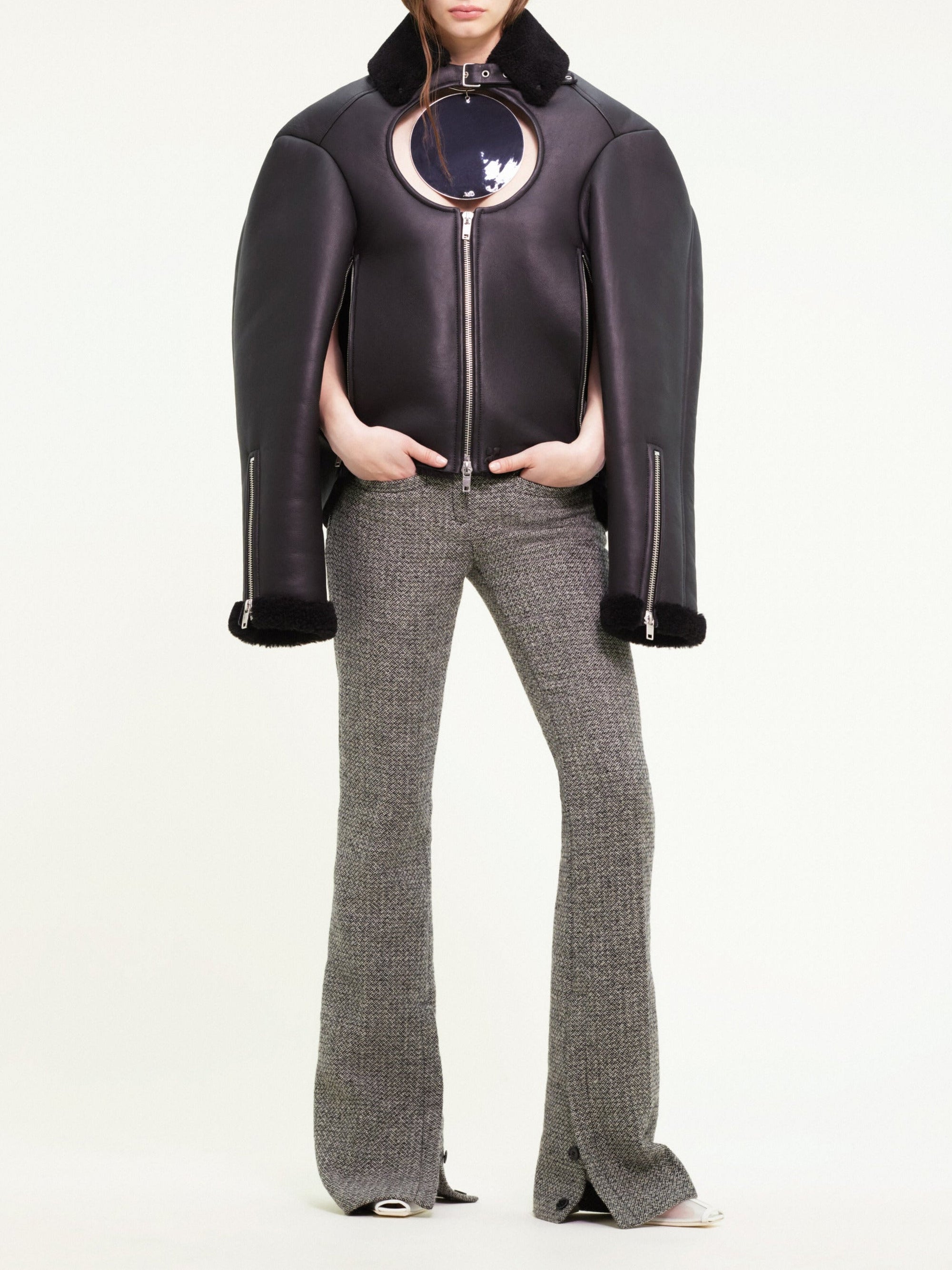 10pcs RELIQUAT 1390€ / Bomber holistic en shearling - Black