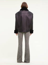 10pcs RELIQUAT 1390€ / Bomber holistic en shearling - Black