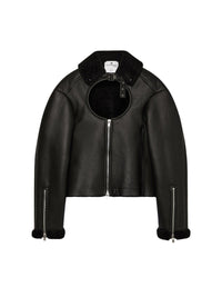 Veste bomber Holistic en shearling - Black