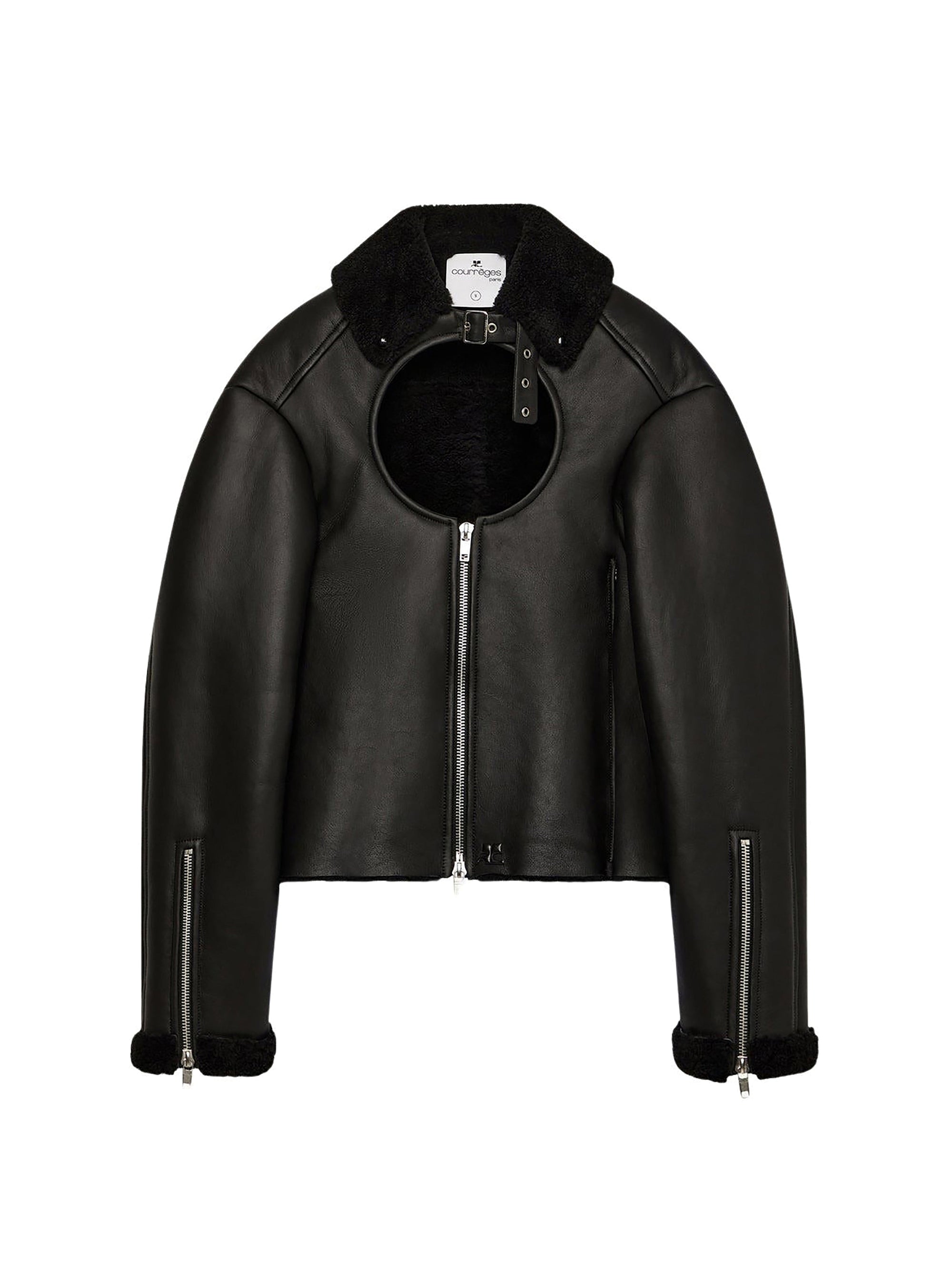 10pcs RELIQUAT 1390€ / Bomber holistic en shearling - Black