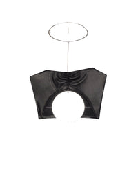 Soutien-gorge New age en cuir - Black