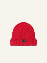 35pcs RELIQUAT 65€ / Chapeau AC logo en maille côtelé en laine - Red