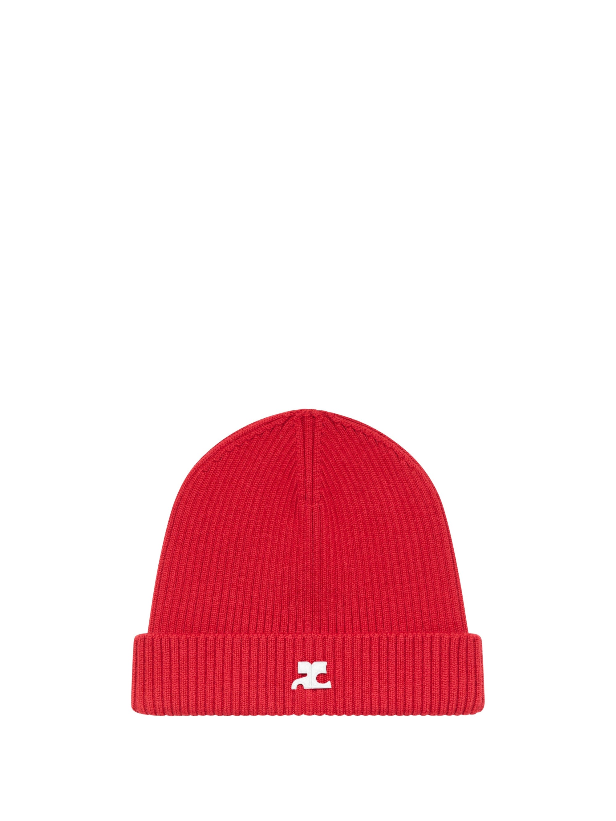 35pcs RELIQUAT 65€ / Chapeau AC logo en maille côtelé en laine - Red