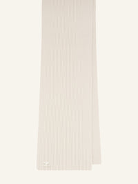 31pcs RELIQUAT 120€ / Écharpe AC logo en maille côtelé en laine - Oatmeal