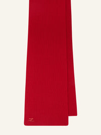 8pcs RELIQUAT 95€ / Echarpe AC logo en maille côtelé en laine - Red