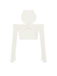 13pcs RELIQUAT 95€ / Pull holistic en maille côtelé - Heritage white