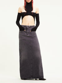 10pcs RELIQUAT 95€ / Pull holistic en maille côtelé - Black