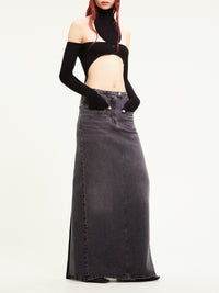 10pcs RELIQUAT 95€ / Pull holistic en maille côtelé - Black
