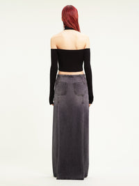 10pcs RELIQUAT 95€ / Pull holistic en maille côtelé - Black