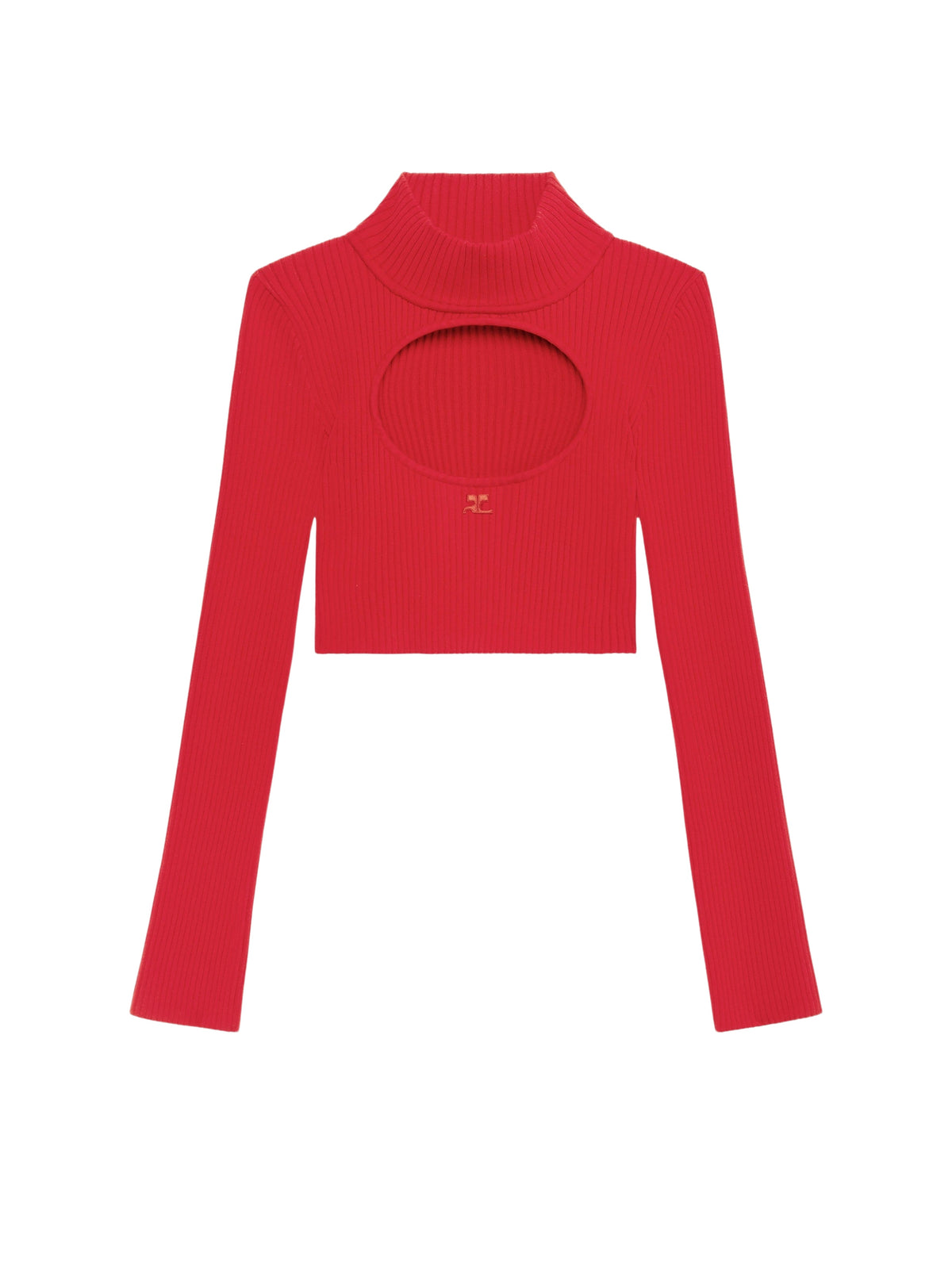 PRIX MARQUE : 100 / CIRCLE MOCKNECK RIB KNIT